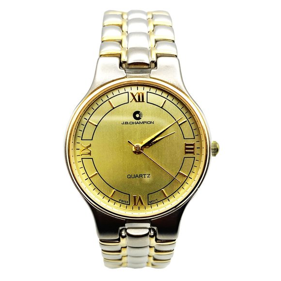 J.B. Champion Men's Dual Tone Watch 31902 - Picture 1 of 5
